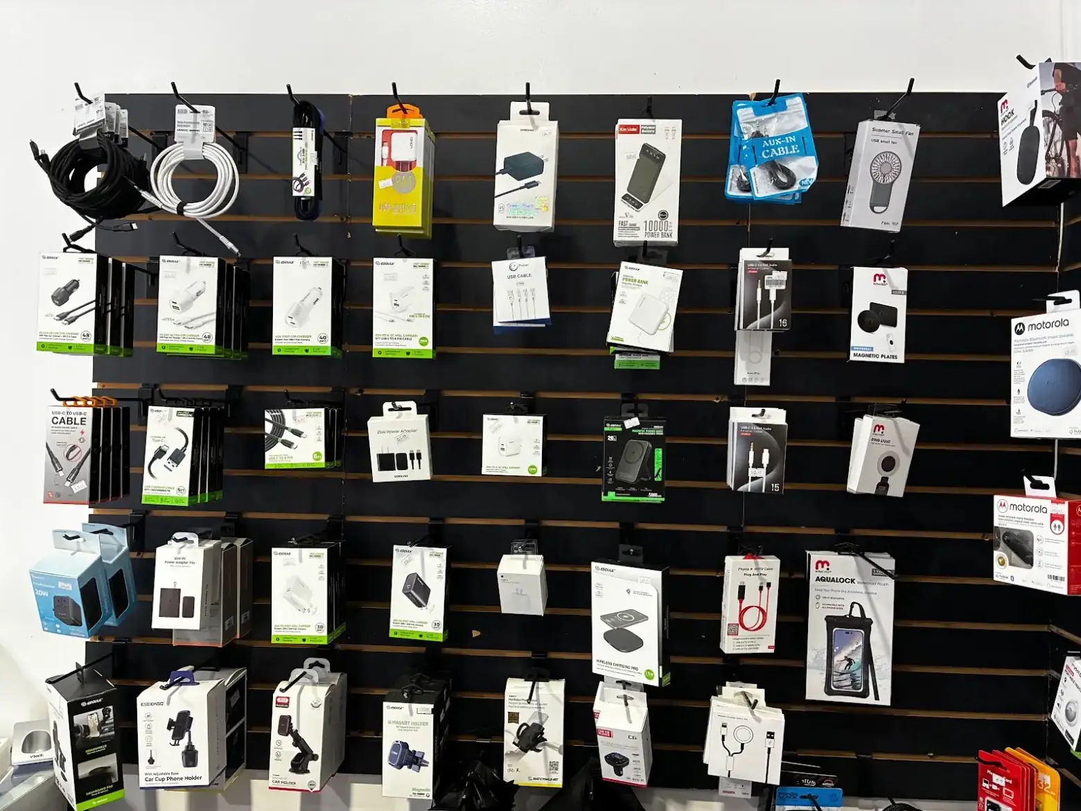 Wall chargers, car chargers, cables and power banks